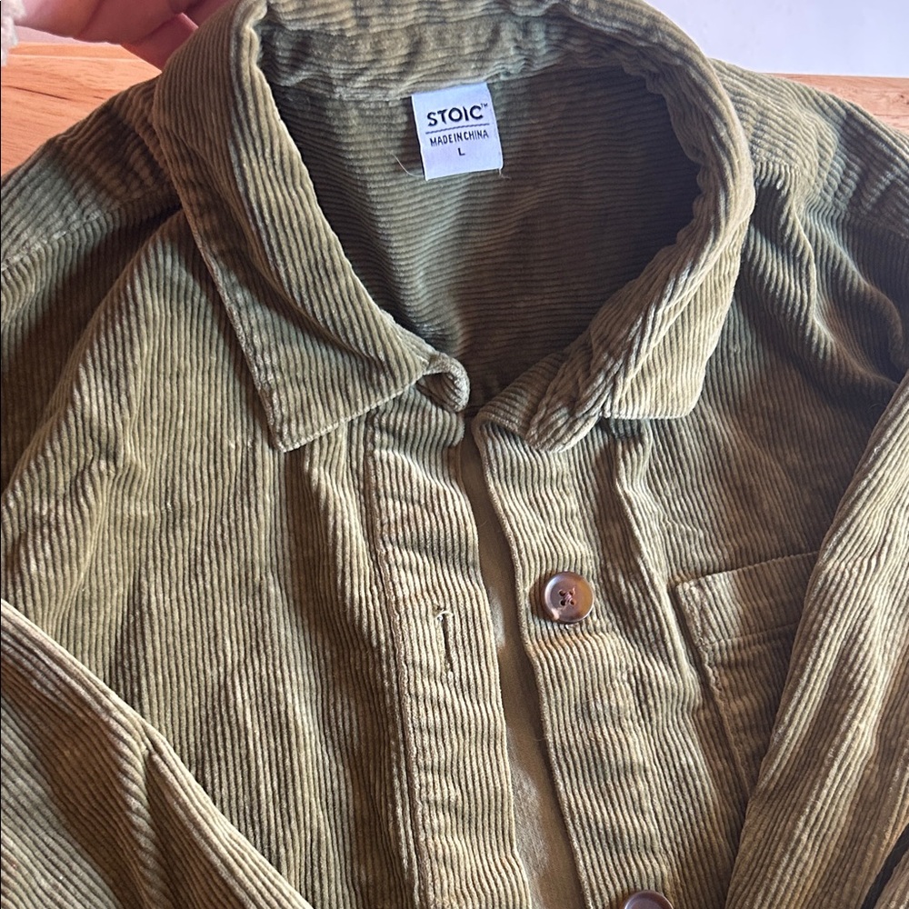 Stoic Olive Corduroy Shirt